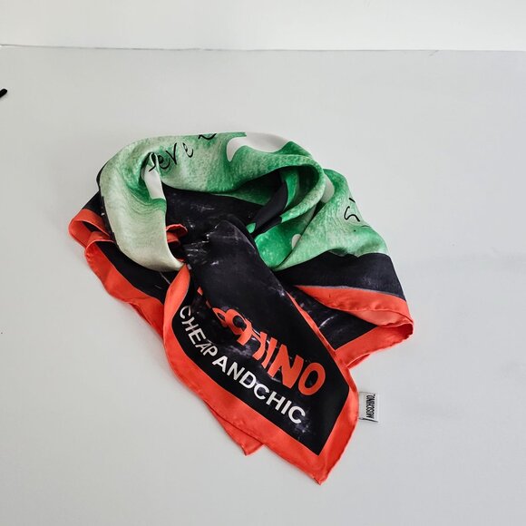 MOSCHINO Olive Oyl Silk Printed Scarf!!! - Picture 6 of 11